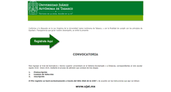 Desktop Screenshot of convocatoria.ujat.mx