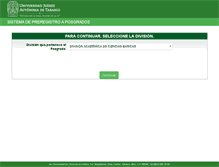 Tablet Screenshot of admision.posgrado.ujat.mx